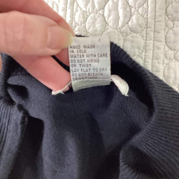 Vintage Jenny Retro Full Zip Sweater Women’s Size Large Black w/Red White Stripe - Picture 6 of 11